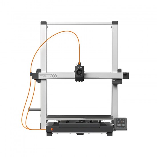 پرینتر سه‌بعدی Anycubic Kobra 3 Max با ابعاد چاپ ۴۰۰ در ۴۵۰ میلی‌متر، سرعت ۶۰۰mm/s، موتور دوگانه محور Y و سیستم هوش مصنوعی تشخیص خطا