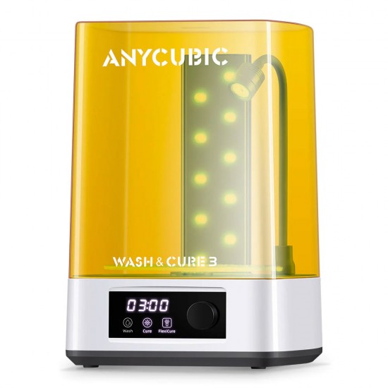 دستگاه شستشو و پخت قطعات زرینی Anycubic Wash & Cure 3