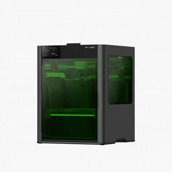پرینتر سه بعدی صنعتی بامبولب H2C نسخه Laser Full Combo مجهز به ماژول برش لیزر و چاپ ۷ رنگ