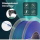 فیلامنت AMOLEN Silk PLA دو رنگ قرمز طلایی با جلوه براق متالیک