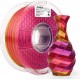 فیلامنت AMOLEN Silk PLA سه رنگ قرمز و طلایی و بنفش با افکت چرخشی براق