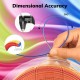خرید فیلامنت PLA سه رنگ AMOLEN Silk قرمز زرد آبی 1.75mm