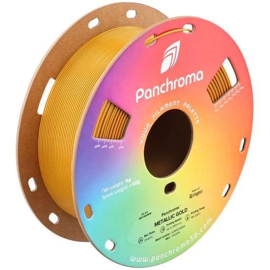 رول فیلامنت Panchroma Metallic PLA با رنگ متالیک  متالیک طلایی