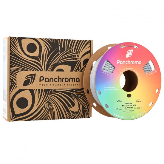 رول فیلامنت Panchroma Metallic PLA با رنگ متالیک  متالیک نقره ای