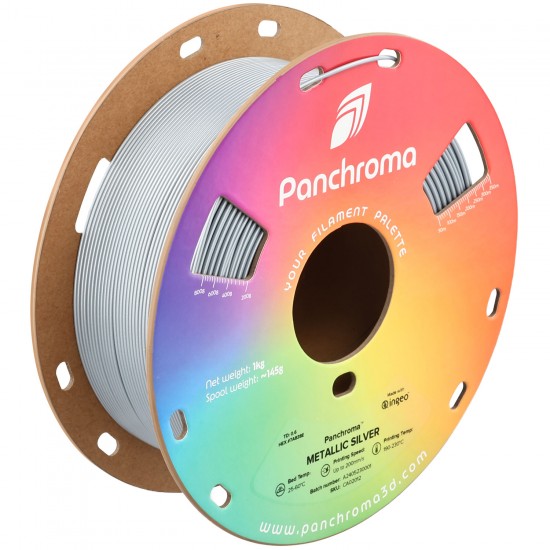 رول فیلامنت Panchroma Metallic PLA با رنگ متالیک  متالیک نقره ای