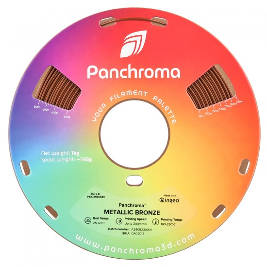 رول فیلامنت Panchroma Metallic PLA با رنگ متالیک  متالیک برنزی