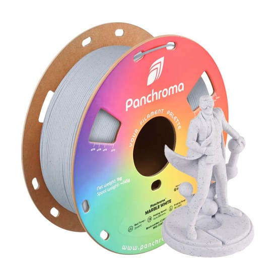 رول فیلامنت Panchroma Marble PLA با رنگ مرمر طبیعی مرمر سفید