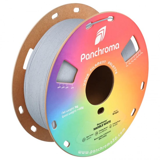 رول فیلامنت Panchroma Marble PLA با رنگ مرمر طبیعی مرمر سفید