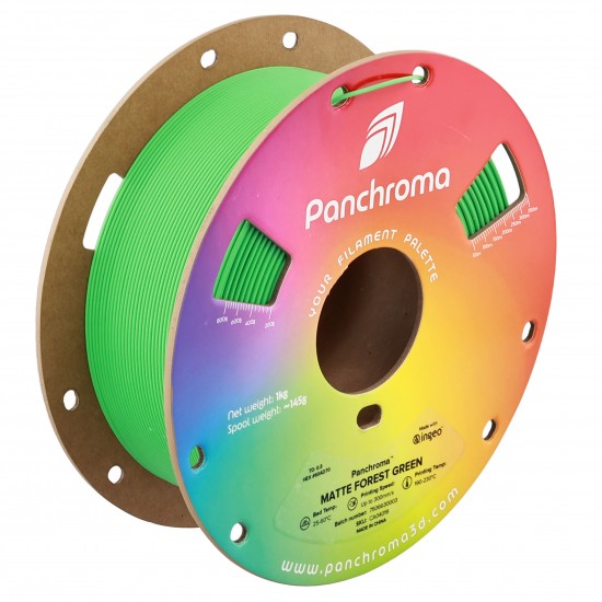 رول فیلامنت Panchroma Matte PLA با رنگ مات و بافت مخملی سبز جنگلی