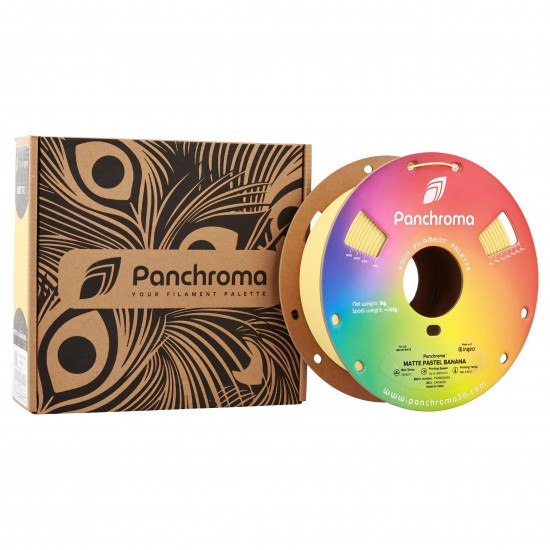رول فیلامنت Panchroma Matte PLA با رنگ مات و بافت مخملی زرد موزی
