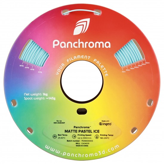رول فیلامنت Panchroma Matte PLA با رنگ مات و بافت مخملی یخی پاستلی