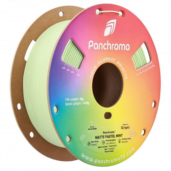 رول فیلامنت Panchroma Matte PLA با رنگ مات و بافت مخملی سبز نعنایی