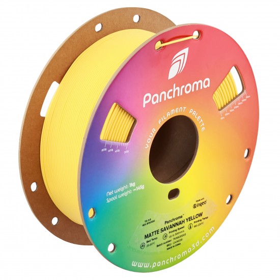 رول فیلامنت Panchroma Matte PLA با رنگ مات و بافت مخملی زرد ساوانا