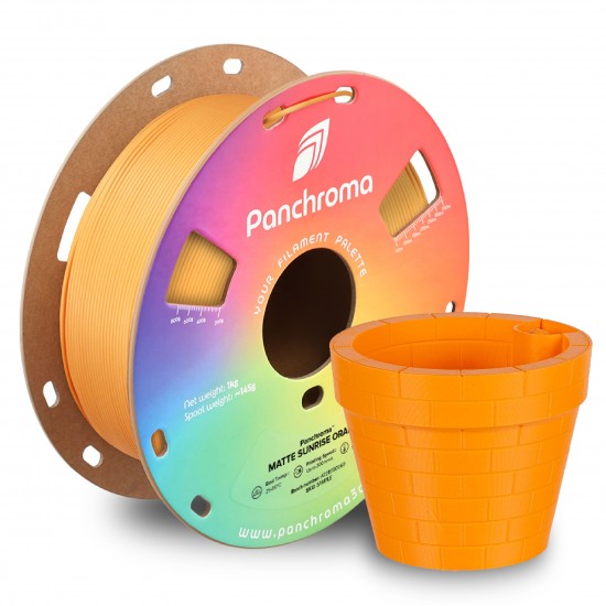 رول فیلامنت Panchroma Matte PLA با رنگ مات و بافت مخملی نارنجی طلوع