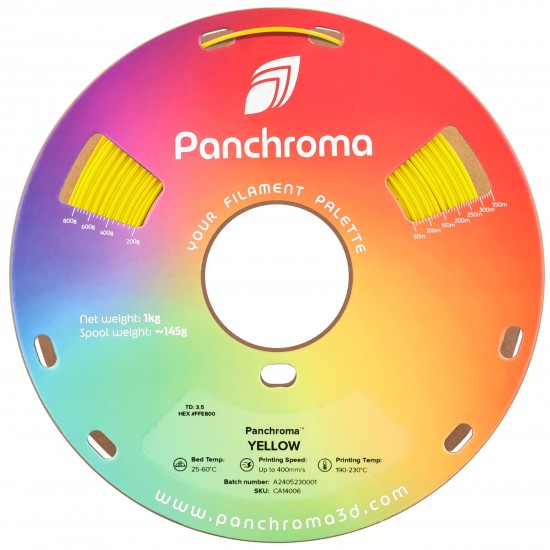 رول فیلامنت Panchroma CoPE با قطر 1.75 میلی‌متر زرد