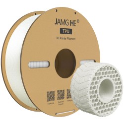 فیلامنت TPU برند JAMGHE سفید 1.75mm فیلامنت TPU برند JAMGHE سفید 1.75mm