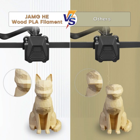 فیلامنت Wood PLA JAMG HE برای چاپ سه‌بعدی با ظاهر چوبی طبیعی