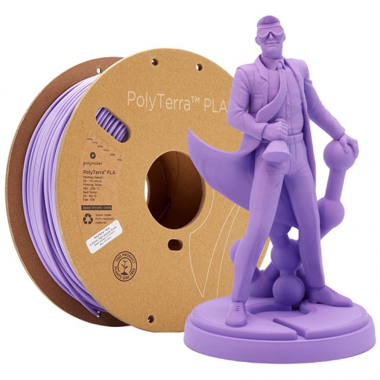 فیلامنت PolyTerra™ PLA Lavander Purple برند Polymaker بنفش 1.75mm