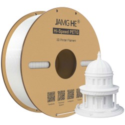 فیلامنت High-Speed PETG برند JAMGHE سفید 1.75mm فیلامنت High-Speed PETG برند JAMGHE سفید 1.75mm