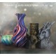 پک 4 عددی فیلامنت PLA Silk دو رنگ Amolen شامل Blue Yellow, Blue Red, Black Gold, Black Silver