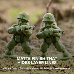 فیلامنت Panchroma™ Matte PLA برند Polymaker سبز ارتشی 1.75mm