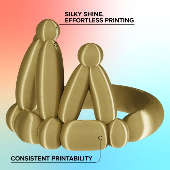 فیلامنت پولی میکر Panchroma Silk PLA رنگ Silk Brass فیلامنت پولی میکر Panchroma Silk PLA رنگ Silk Brass