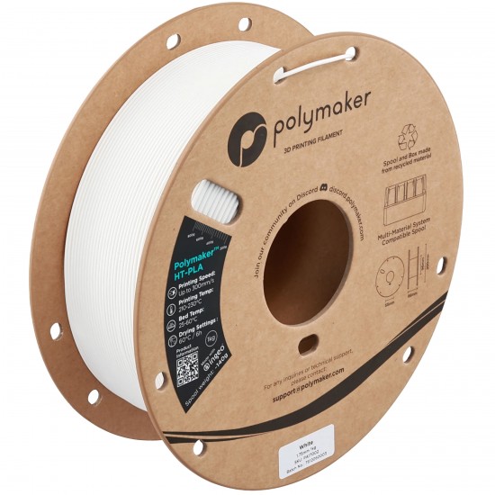 فیلامنت پولی میکر Polymaker HT-PLA رنگ سفید