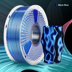 فیلامنت SILK PLA PLUS برند SUNLU دو رنگ سیاه و آبی 1.75mm فیلامنت SILK PLA PLUS برند SUNLU دو رنگ سیاه و آبی 1.75mm