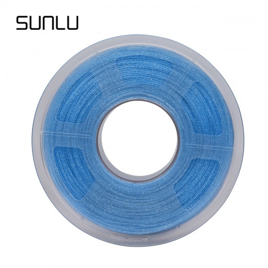 فیلامنت PLA Twinkling برند SUNLU رنگ آبی متالیک 1.75mm