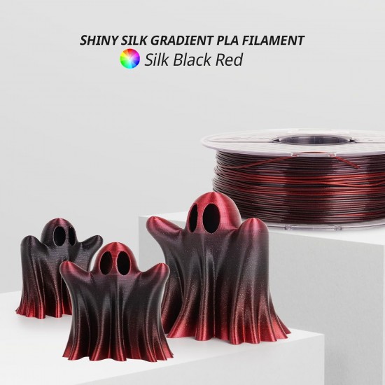 فیلامنت AMOLEN Silk PLA گرادیانی مشکی قرمز براق 1.75mm