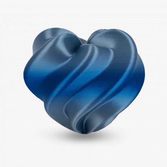فیلامنت AMOLEN Silk PLA گرادیانی نقره‌ای آبی براق 1.75mm