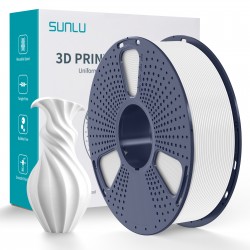 فیلامنت PLA برند SUNLU رنگ سفید 1.75mm فیلامنت PLA برند SUNLU رنگ سفید 1.75mm
