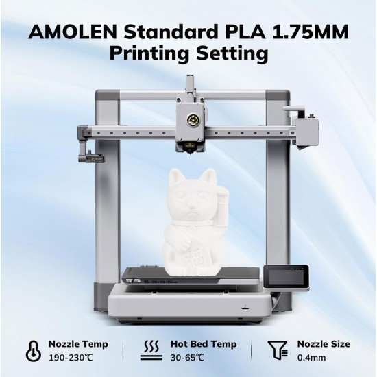 Amolen PLA Paper White 1.75mm 3D Printer Filament