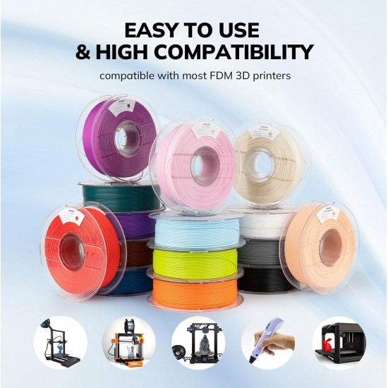 Amolen PLA Paper White 1.75mm 3D Printer Filament