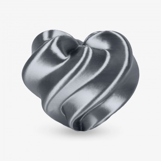 Amolen PLA Silk Silver Grey 1.75mm glossy metallic 3D printing filament