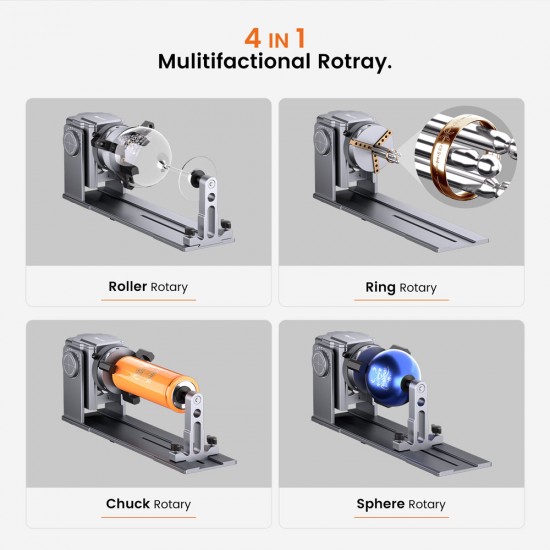 دستگاه روتاری لیزر AlgoLaser Y-axis Rotary Chuck (ARC)