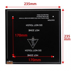 هیت بد آلومینیومی سایز 235x235 میلی متر 24 ولت