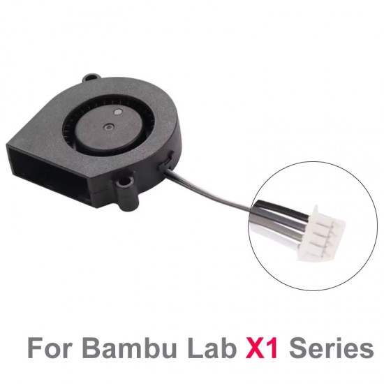 فن درام قدرتمند ۵۰۱۵ برای Bambu Lab X1C فن توربینی مدل ۵۰۱۵ مخصوص ارتقای سیستم خنککننده پرینترهای بامبولب سری X1