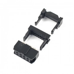 کانکتور 8 پین آی دی سی 2در4 مادگی 2.54mm DC3 کانکتور 8 پین آی دی سی 2در4 مادگی 2.54mm DC3