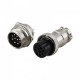 کانکتور فلزی نظامی GX16 10 پین قطر 16mm کانکتور فلزی نظامی GX16 10 پین قطر 16mm