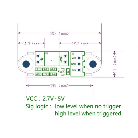 ماژول سنسور تشخیص حرکت نوری Optical Endstop 4001