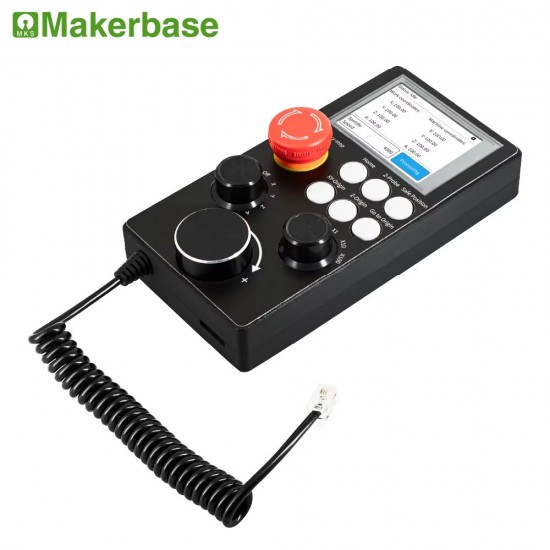 کنترلر دستی MKS CNC Handwheel مدل Plug and Play هندویل کنترلر آفلاین MKS برای برد DLC32 دستگاه CNC و لیزر