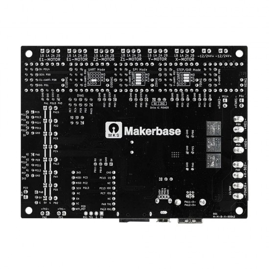 برد کنترلر Makerbase MKS Robin Nano V3 همراه با نمایشگر رنگی و لمسی MKS TS35