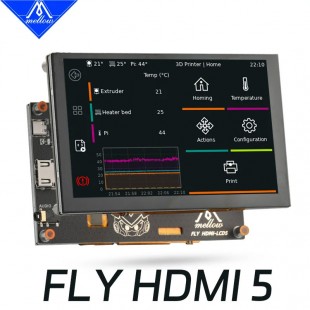 نمایشگر ۵ اینچ لمسی Mellow FLY-HDMI5 همراه با کابل فلت
