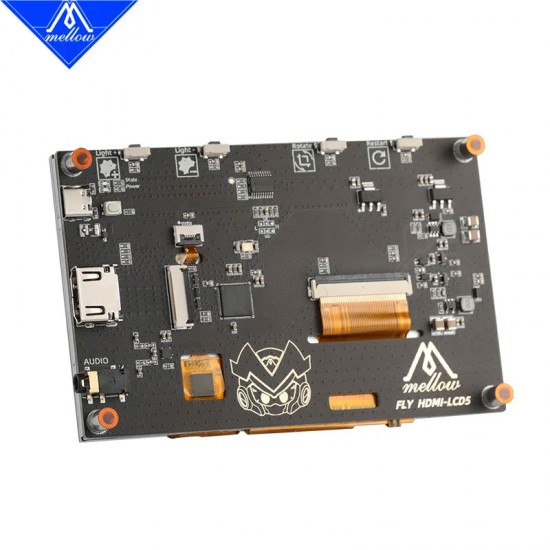 نمایشگر ۵ اینچ ملو Mellow FLY HDMI5 LCD مانیتور لمسی خازنی اچ دی ام آی کلیپراسکرین Klipper Screen پرینتر سه بعدی وورون شاپ