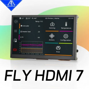 نمایشگر 7 اینچ لمسی Mellow FLY-HDMI7 همراه با کابل فلت