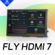 نمایشگر ۷ اینچ ملو Mellow FLY HDMI7 LCD مانیتور لمسی خازنی بزرگ اچ دی ام آی کلیپراسکرین Klipper Screen پرینتر سه بعدی وورون شاپ