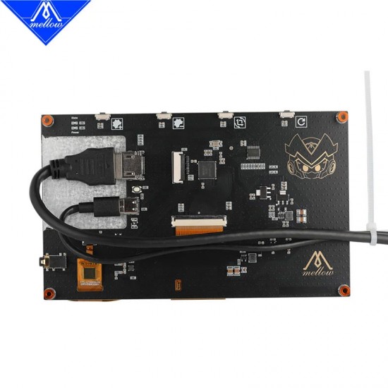 نمایشگر ۷ اینچ ملو Mellow FLY HDMI7 LCD مانیتور لمسی خازنی بزرگ اچ دی ام آی کلیپراسکرین Klipper Screen پرینتر سه بعدی وورون شاپ