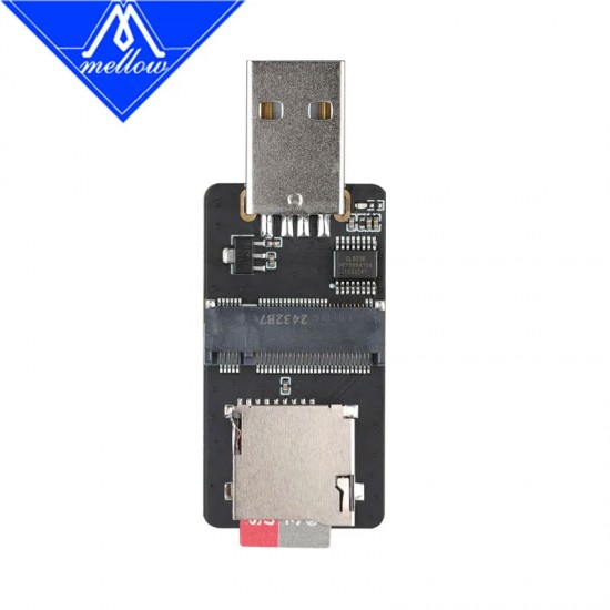 برد پروگرامر ملو Mellow Fly M2WE Burner Board ماژول واسط رایت سیستم عامل یو اس بی کلیپر پرینتر سه بعدی وورون شاپ