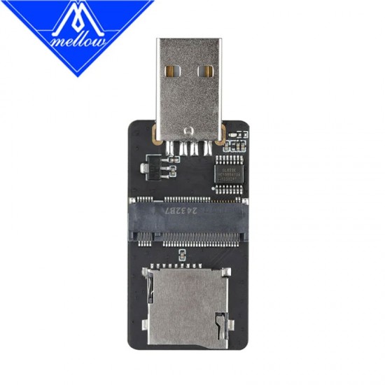 برد پروگرامر ملو Mellow Fly M2WE Burner Board ماژول واسط رایت سیستم عامل یو اس بی کلیپر پرینتر سه بعدی وورون شاپ